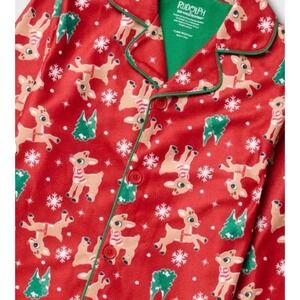 Rudolph The Red-Nosed Reindeer Pajamas XS 4/5 Christmas Pajama Coat Set Holiday